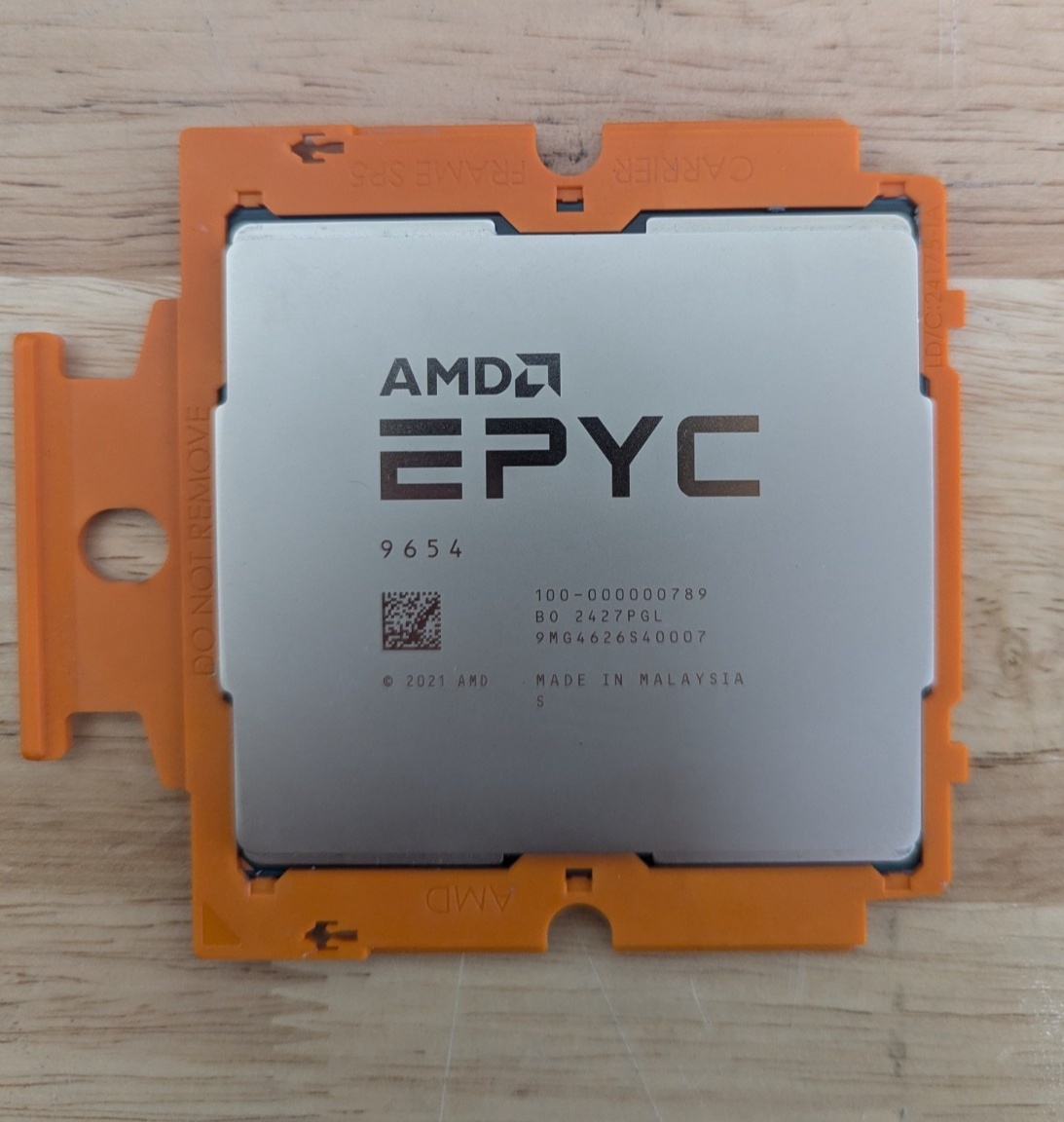 AMD EPYC Genoa 9654 96-Core 2.4GHz SP5 384MB L3 CPU 100-000000789 UNLOCKED