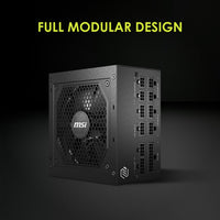 MSI MAG A650GL, Fully Modular Compact Gaming 650W Power Supply, 80+ Gold, ATX PSU, 10 Year Warranty