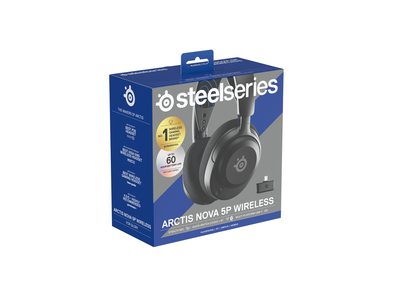 SteelSeries Arctis Nova 5P Wireless Gaming Headset for PS5, PS4 - Black