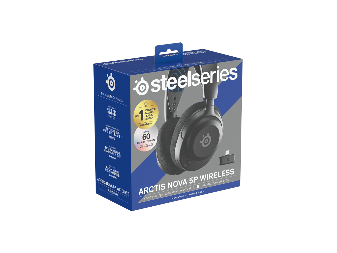 SteelSeries Arctis Nova 5P Wireless Gaming Headset for PS5, PS4 - Black