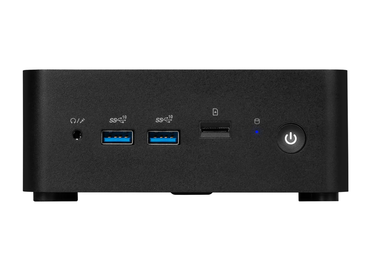 MSI Desktop Computer Cubi NUC 1MG-011US Intel Core 3 100U 8GB DDR5 500 GB PCIe SSD Intel Graphics Windows 11 Home 64-bit