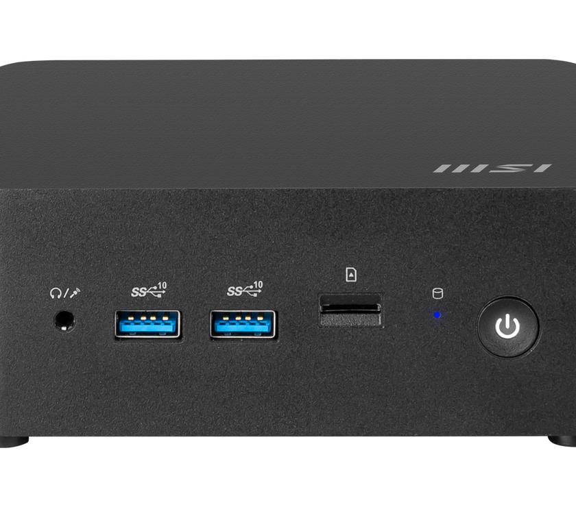 MSI Desktop Computer Cubi NUC 1MG-011US Intel Core 3 100U 8GB DDR5 500 GB PCIe SSD Intel Graphics Windows 11 Home 64-bit