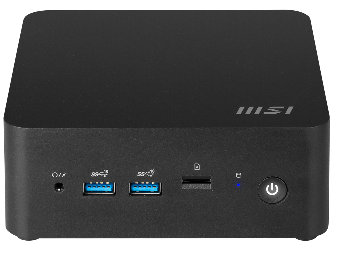 MSI Desktop Computer Cubi NUC 1MG-011US Intel Core 3 100U 8GB DDR5 500 GB PCIe SSD Intel Graphics Windows 11 Home 64-bit