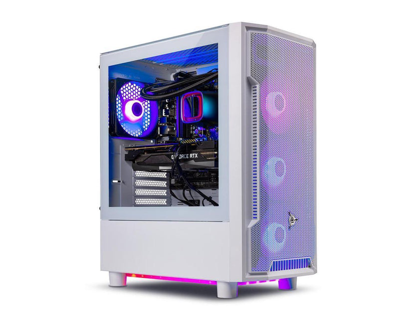 Skytech Archangel Gaming Desktop, Intel Core i7 12700F, NVIDIA GeForce RTX 4060 Ti, 1TB NVME SSD, 16GB DDR4 RAM, 650W GOLD PSU, 240mm AIO, Windows 11 Home