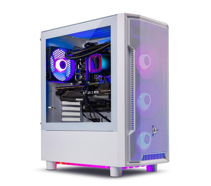 Skytech Archangel Gaming Desktop, Intel Core i7 12700F, NVIDIA GeForce RTX 4060 Ti, 1TB NVME SSD, 16GB DDR4 RAM, 650W GOLD PSU, 240mm AIO, Windows 11 Home