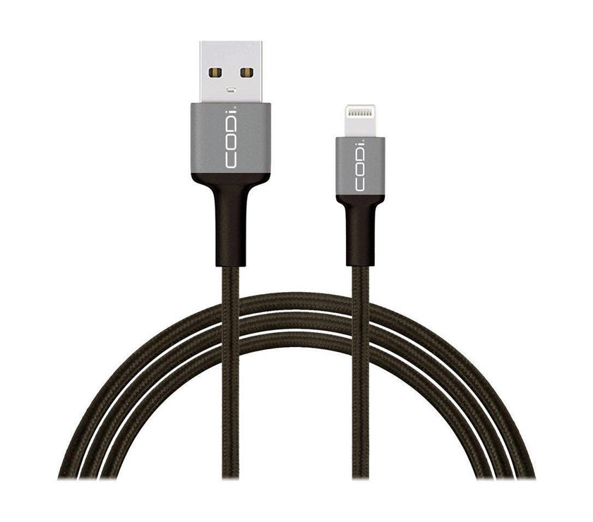 Codi 6' Braided Nylon USB-A to MFI Lightning Charge & Sync Cable A01070