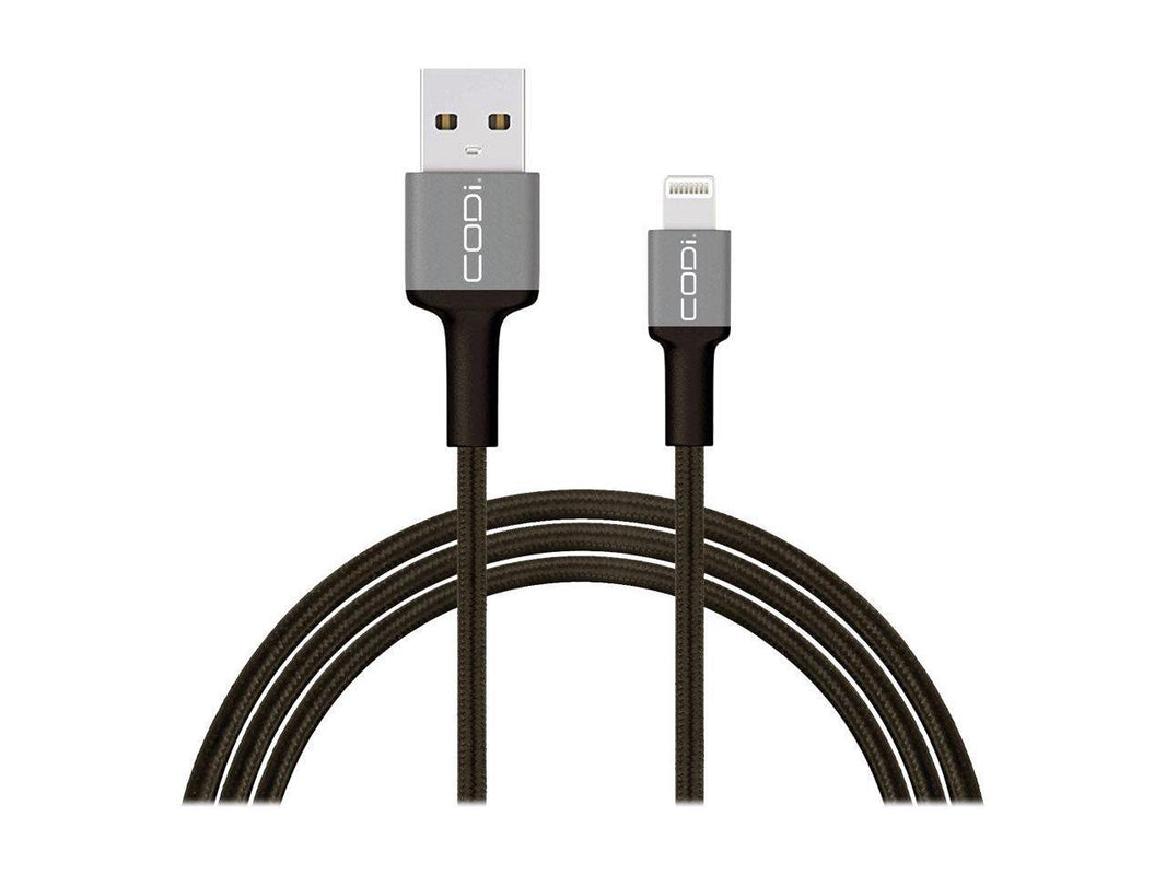 Codi 6' Braided Nylon USB-A to MFI Lightning Charge & Sync Cable A01070