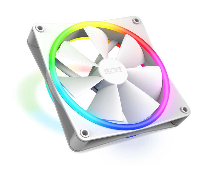 NZXT F140RGB Duo - 140mm Dual-sided RGB Fan - Single Pack (White)