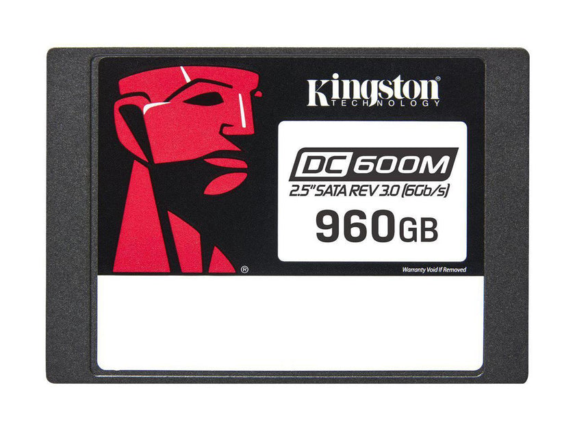 Kingston DC600M - SSD - Mixed Use - encrypted - 960 GB - internal - 2.5" - SATA 6Gb/s - 256-bit AES - Self-Encrypting Dr