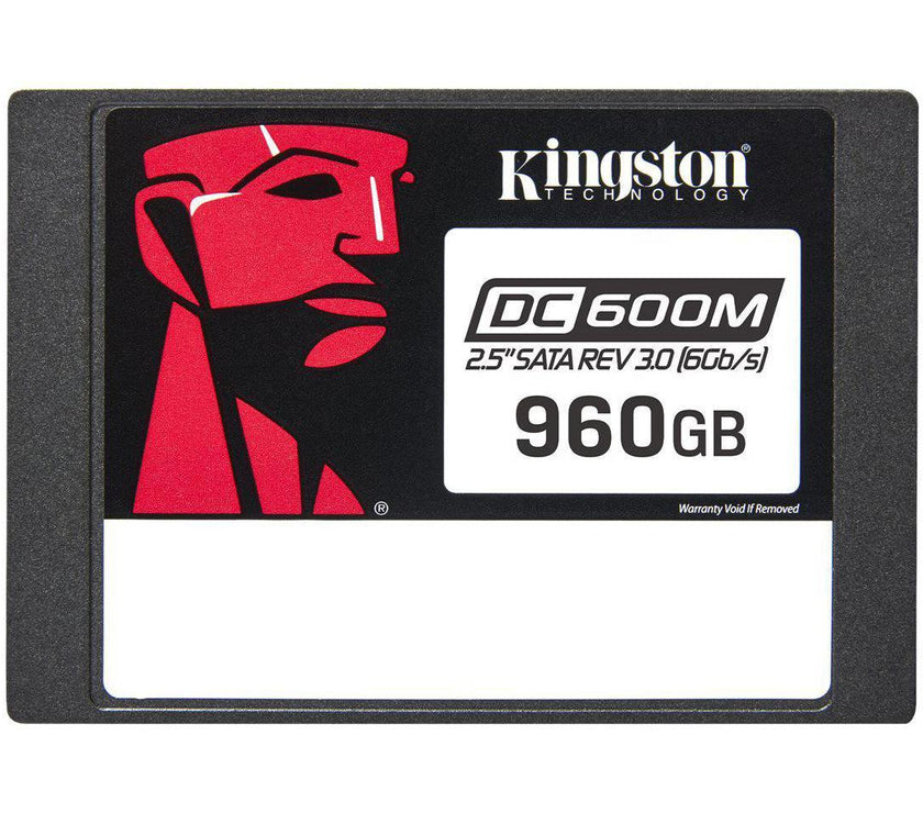 Kingston DC600M - SSD - Mixed Use - encrypted - 960 GB - internal - 2.5" - SATA 6Gb/s - 256-bit AES - Self-Encrypting Dr