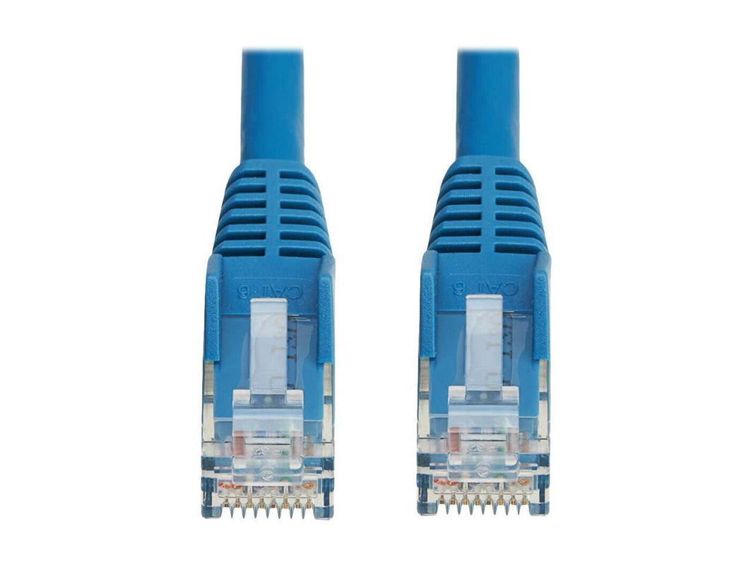 Tripp Lite Cat6 Gigabit Snagless Molded UTP Ethernet Cable (RJ45 M/M), PoE, LSZH, Blue, 0.5 - 6" Category 6 Network Cable for Network Device, Server, Switch, PoE Device, Patch Panel, Printer, Com