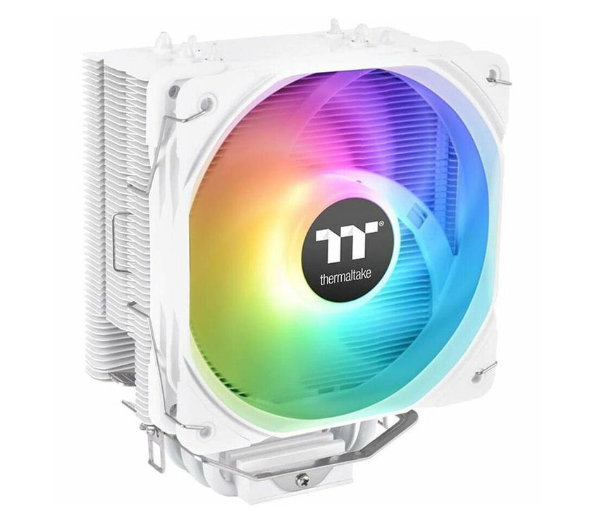 Thermaltake UX200 SE White 5V Motherboard ARGB Sync 16.8 Million Colors 15 Addressable LED Intel/AM5/AMD (LGA 1700) Universal Socket Hydraulic Bearing 170W CPU Cooler CL-P116-AL12SW-A