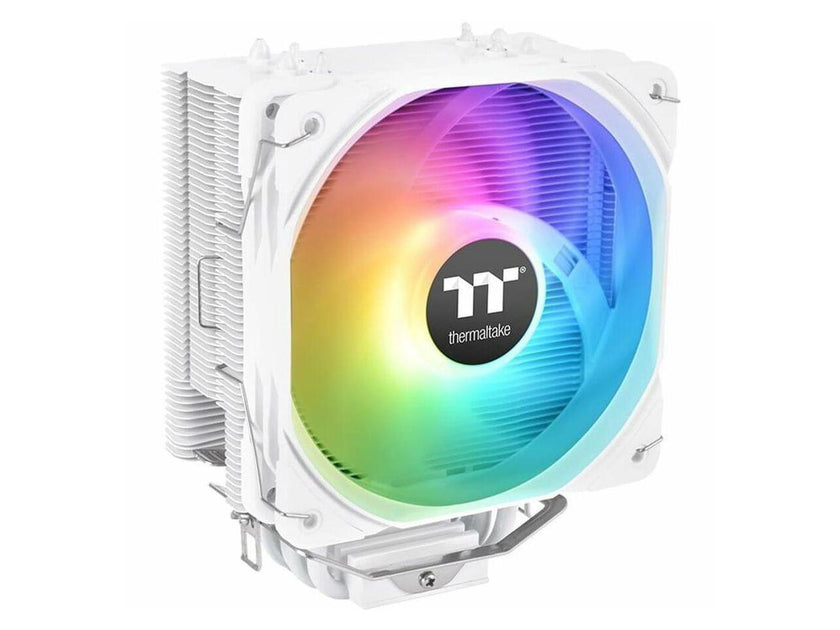 Thermaltake UX200 SE White 5V Motherboard ARGB Sync 16.8 Million Colors 15 Addressable LED Intel/AM5/AMD (LGA 1700) Universal Socket Hydraulic Bearing 170W CPU Cooler CL-P116-AL12SW-A