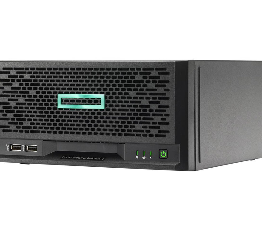 Hewlett Packard Enterprise HPE ProLiant MicroServer Gen10 Plus v2 G6405 2-core 1P 16GB-U VROC 4LFF-NHP 180W External PS Server