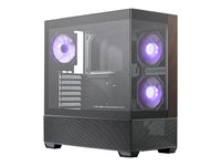Cooler Master Elite Series E690-KHNN-S00 Computer Case - Mid-tower - Black - Wood, Tempered Glass, Mesh, Steel - 4 x Bay - 3 ? 120mm Fan(s) Installed - ITX, Micro ATX, ATX Motherboard Supported - 10 x