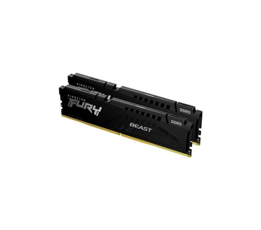 Kingston FURY Beast 64GB (2 x 32GB) 288-Pin PC RAM DDR5 5200 (PC5 41600) Memory (Desktop Memory) Model KF552C40BBK2-64
