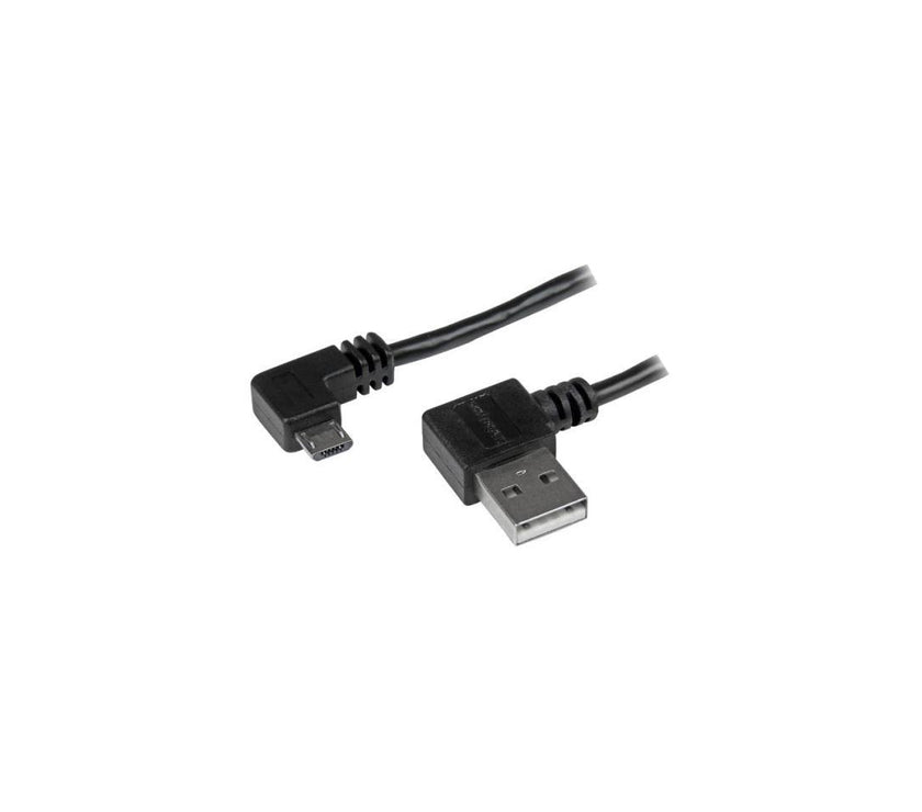 StarTech.com 1m 3 ft Micro-USB Cable with Right-Angled Connectors - M/M - USB A to Micro B Cable