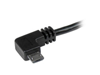 StarTech.com 1m 3 ft Micro-USB Cable with Right-Angled Connectors - M/M - USB A to Micro B Cable