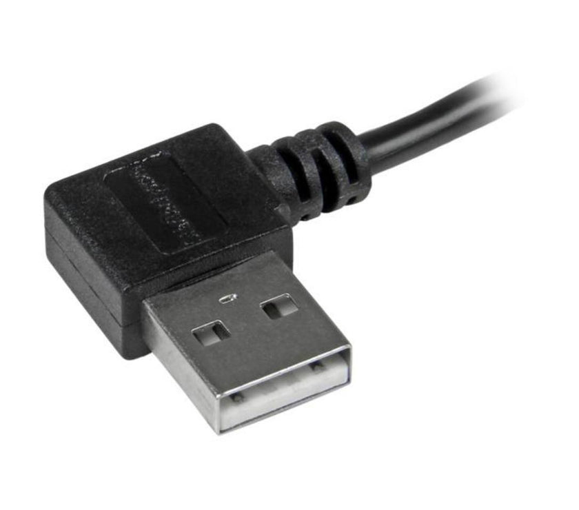 StarTech.com 1m 3 ft Micro-USB Cable with Right-Angled Connectors - M/M - USB A to Micro B Cable