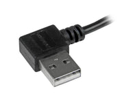 StarTech.com 1m 3 ft Micro-USB Cable with Right-Angled Connectors - M/M - USB A to Micro B Cable