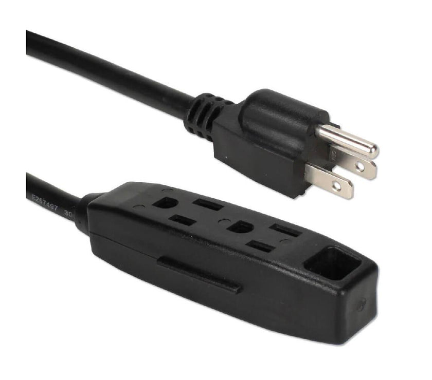 QVS PC3PX-15 3 Outlets Power Strip 125V Input Voltage 15 ft. Cord Length