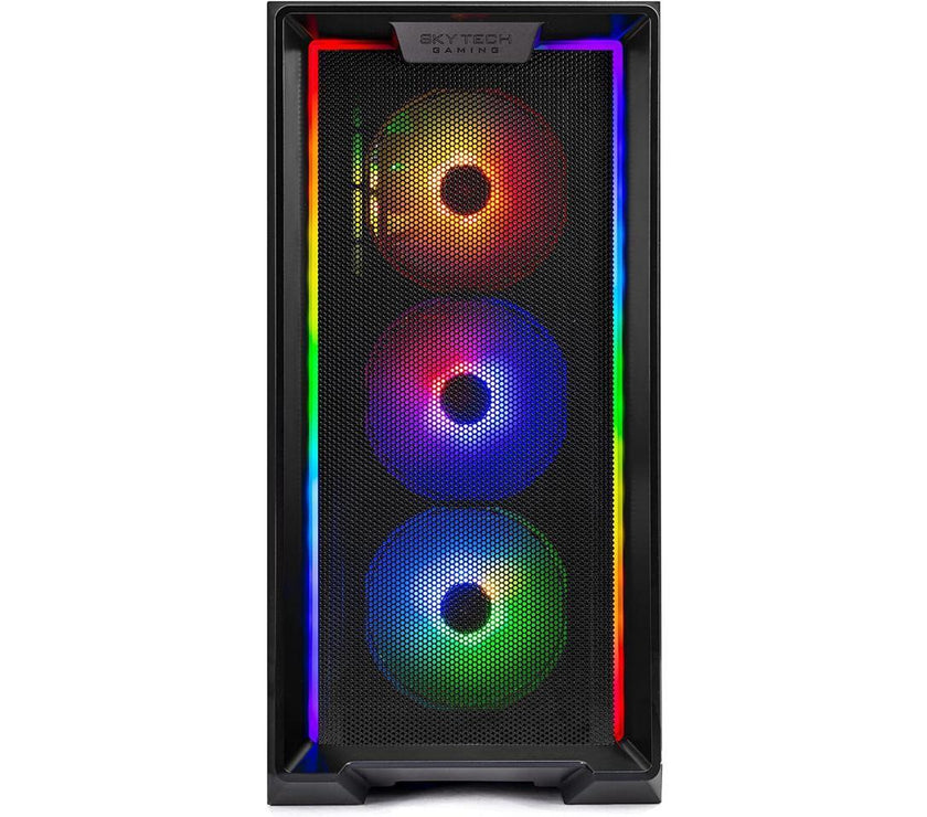 Skytech Nebula Gaming PC Desktop, Ryzen 5 9600X 3.9 Ghz (5.4GHz Turbo Boost), NVIDIA RTX 4060 Ti 8GB GDDR6X, 1TB SSD, 16GB DDR5 RAM 5200, 650W GOLD PSU, Wi-Fi, Win 11 Home