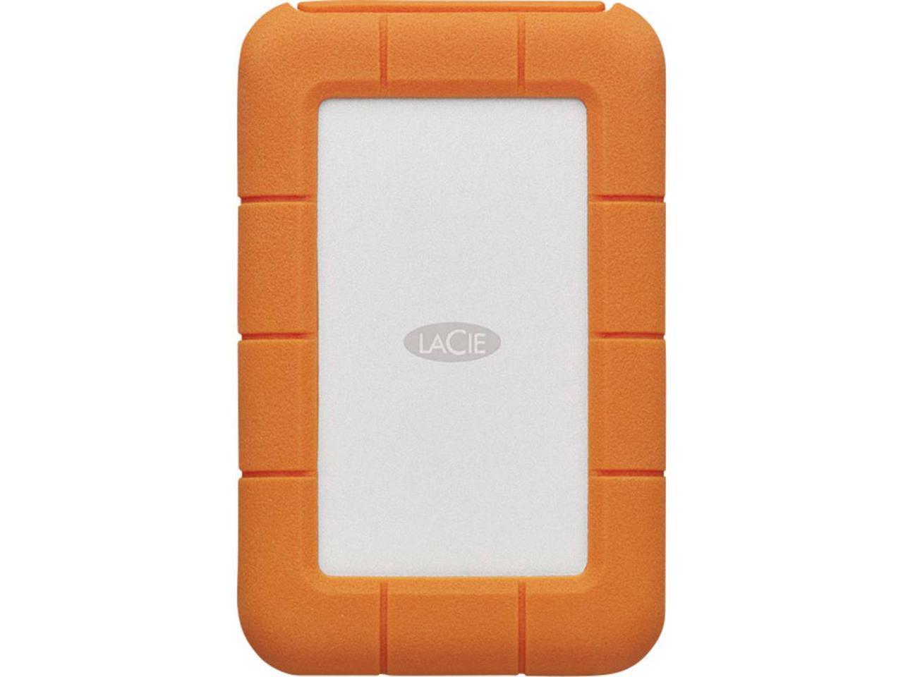 LaCie Rugged Secure USB-C 2TB All-Terrain Encrypted Portable Hard Drive Model STFR2000403