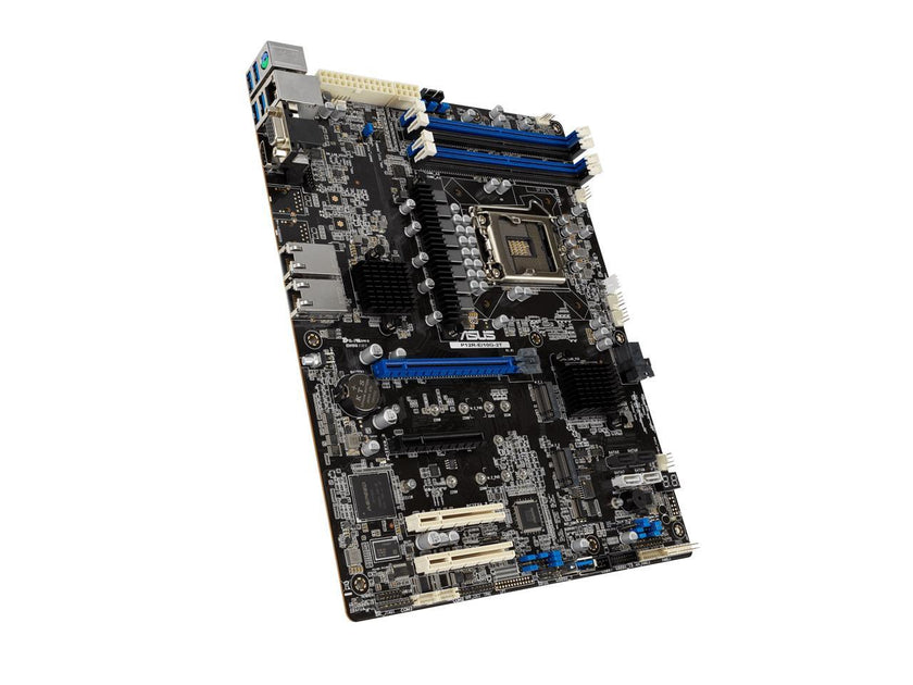 Intel® Xeon® E-2300 LGA 1200 ATX server motherboard with four DIMM and dual M.2 slots, plus dual 10G LAN, eight SATA, one HDMI, two PCIe 4.0 slots, two USB 3.2 Gen 2.