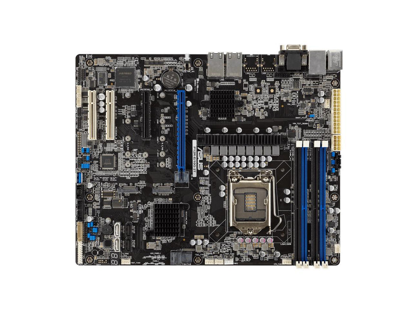 Intel® Xeon® E-2300 LGA 1200 ATX server motherboard with four DIMM and dual M.2 slots, plus dual 10G LAN, eight SATA, one HDMI, two PCIe 4.0 slots, two USB 3.2 Gen 2.