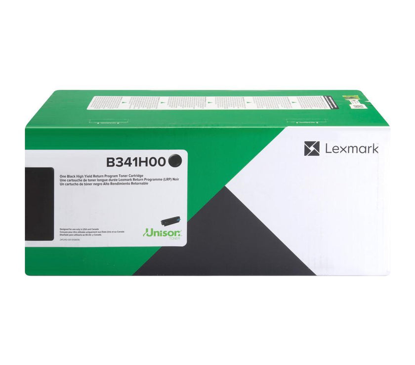 B341H00 High-Yield Return Program Toner Cartridge 3000 Page-Yield Black