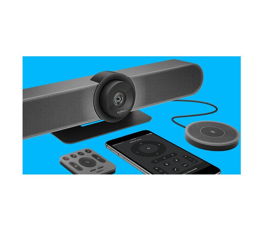 Logitech 993-001389 RF Wireless Replacement Remote for MeetUp Conference Camera - Gray