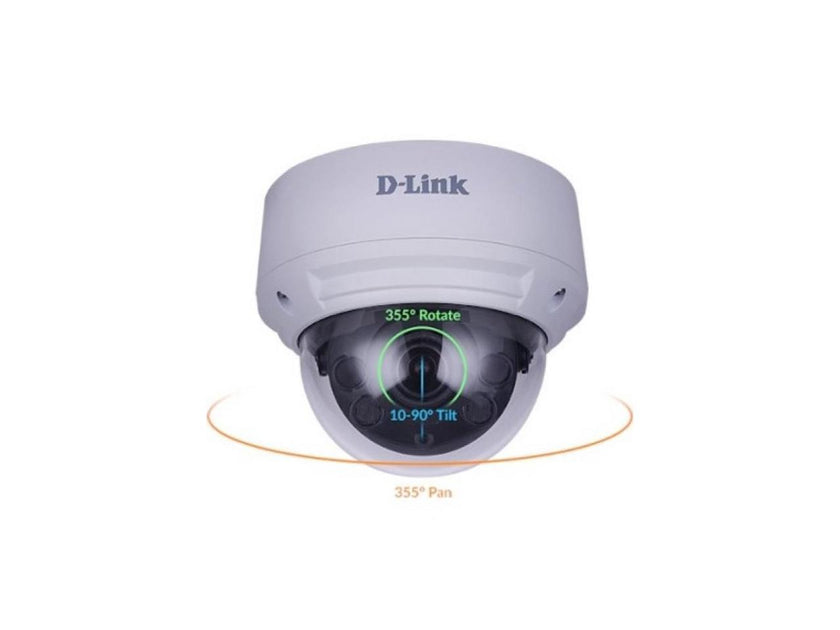 D-Link Vigilance DCS-4618EK 8 Megapixel Network Camera - Dome - 98.43 ft Night Vision - H.265, H.264, MJPEG - 3840 x 2160 - 3.6x Optical - CMOS