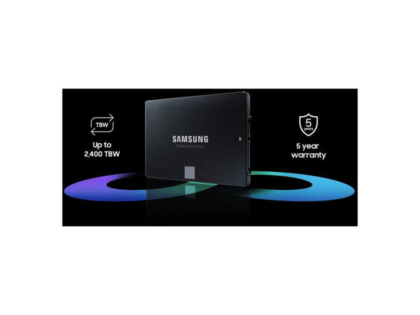 Samsung 870 EVO 4 TB Solid State Drive - 2.5" Internal - SATA (SATA/600) - Desktop PC, Notebook, Motherboard, Server, Video Recorder Device Supported - 2400 TB TBW - 560 MB/s Maximum Read Transfe