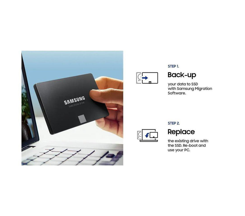 Samsung 870 EVO 4 TB Solid State Drive - 2.5" Internal - SATA (SATA/600) - Desktop PC, Notebook, Motherboard, Server, Video Recorder Device Supported - 2400 TB TBW - 560 MB/s Maximum Read Transfe