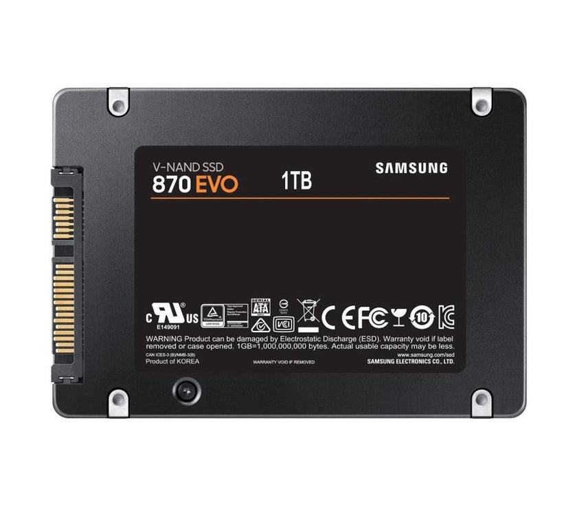 Samsung 870 EVO MZ-77E1T0E 1 TB Solid State Drive - 2.5" Internal - SATA (SATA/600)