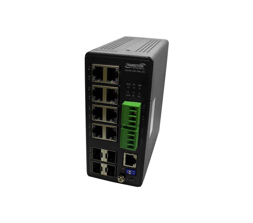 Transition Networks Managed Hardened Gigabit Ethernet Switch SISGM1040284LRT