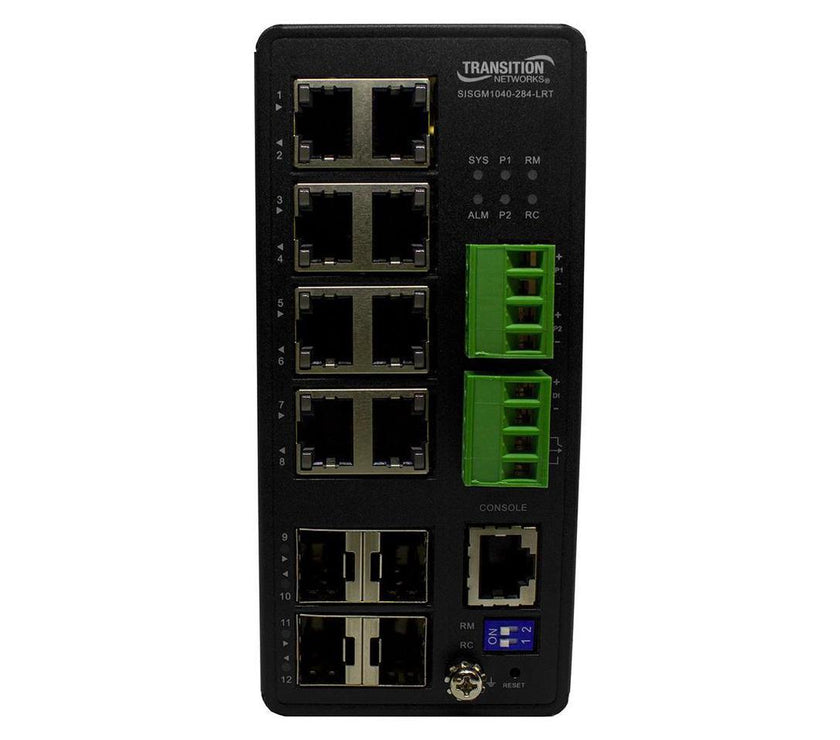 Transition Networks Managed Hardened Gigabit Ethernet Switch SISGM1040284LRT