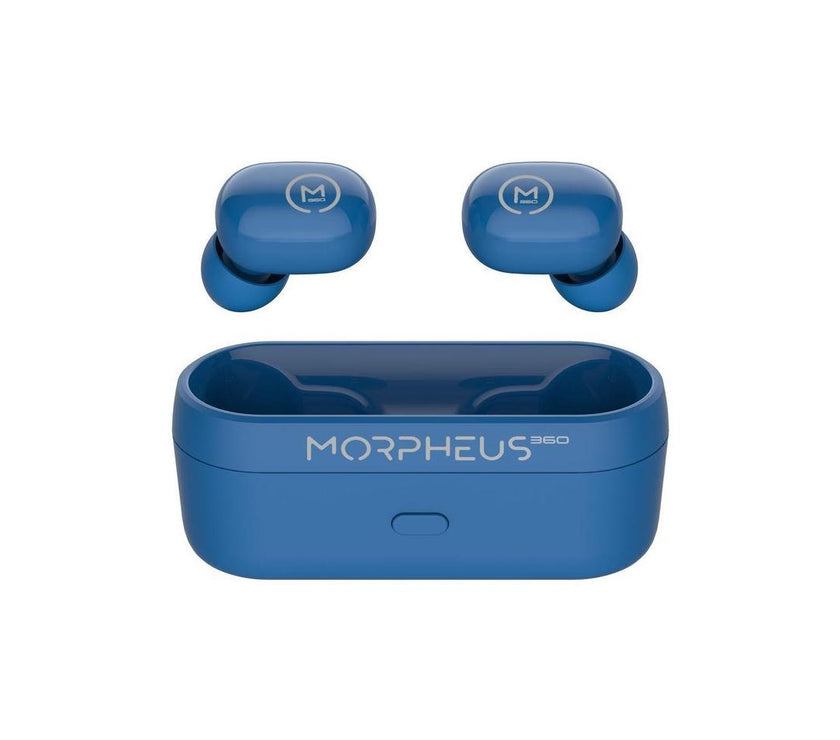 Morpheus 360 Spire True Wireless Earbuds - Bluetooth In-Ear Headphones with Microphone - TW1500L - HiFi Stereo - 20 Hour Playtime - Binaural - In-ear Wireless Headphones - Magnetic Charging Case - USB