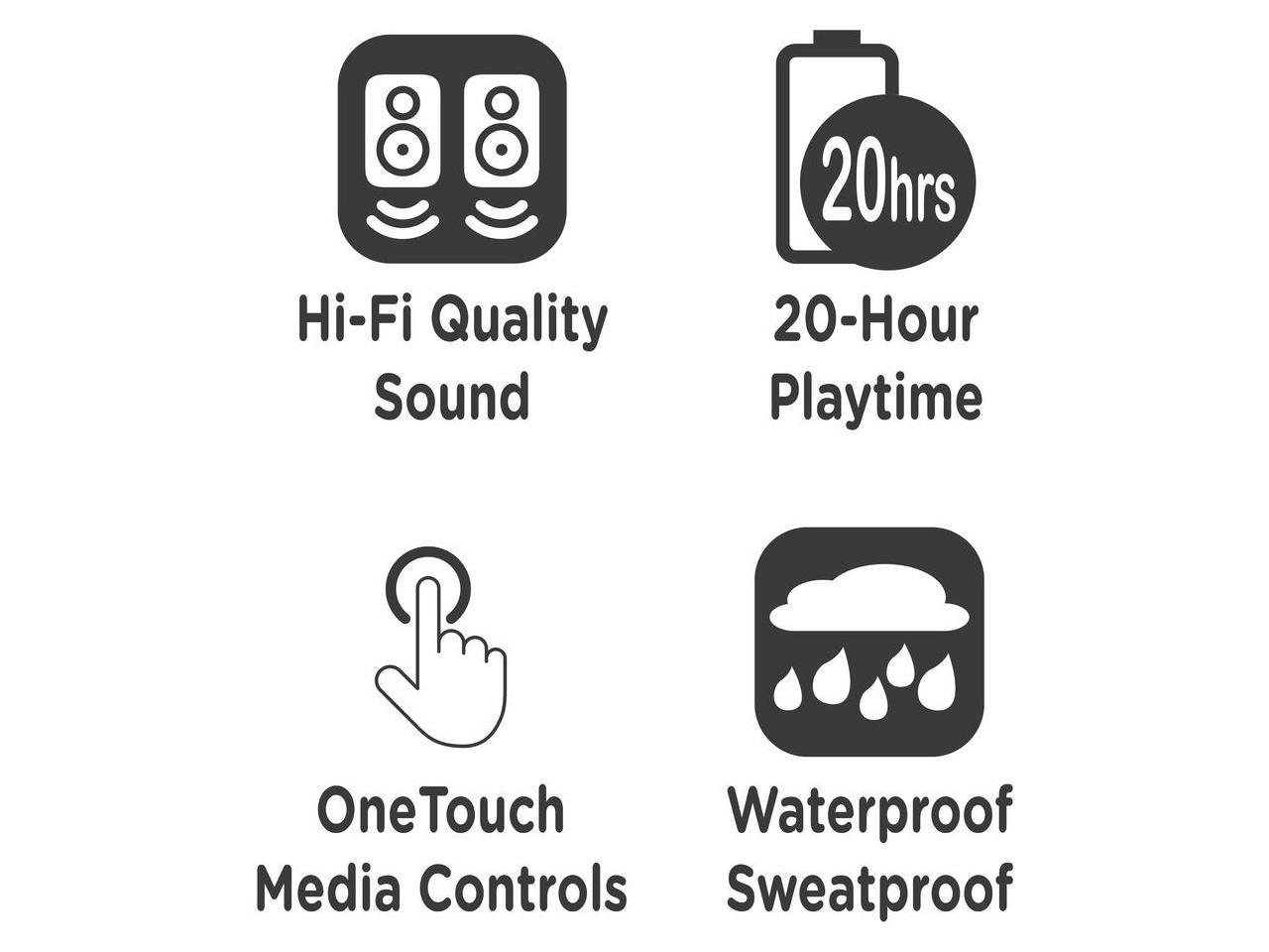 Morpheus 360 Spire True Wireless Earbuds - Bluetooth In-Ear Headphones with Microphone - TW1500L - HiFi Stereo - 20 Hour Playtime - Binaural - In-ear Wireless Headphones - Magnetic Charging Case - USB