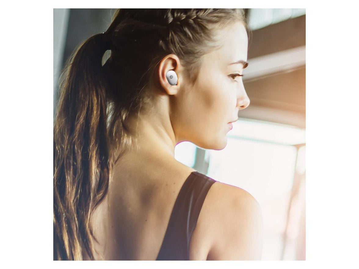 Morpheus 360 Spire True Wireless Earbuds - Bluetooth In-Ear Headphones with Microphone - TW1500L - HiFi Stereo - 20 Hour Playtime - Binaural - In-ear Wireless Headphones - Magnetic Charging Case - USB