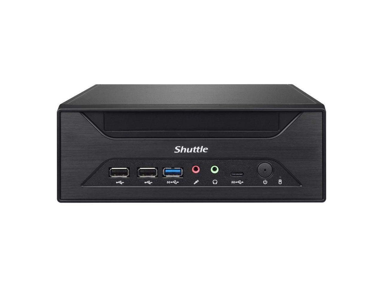 Shuttle XPC slim XH610 Barebone System - Mini PC - Socket LGA-1700 - 1 x Processor Support - Intel H610 Express Chip - 64 GB DDR4 SDRAM DDR4-3200/PC4-25600 Maximum RAM Support - 2 Total Memory Slots -