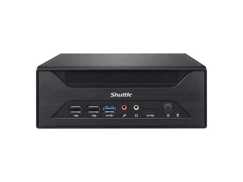 Shuttle XPC slim XH610 Barebone System - Mini PC - Socket LGA-1700 - 1 x Processor Support - Intel H610 Express Chip - 64 GB DDR4 SDRAM DDR4-3200/PC4-25600 Maximum RAM Support - 2 Total Memory Slots -