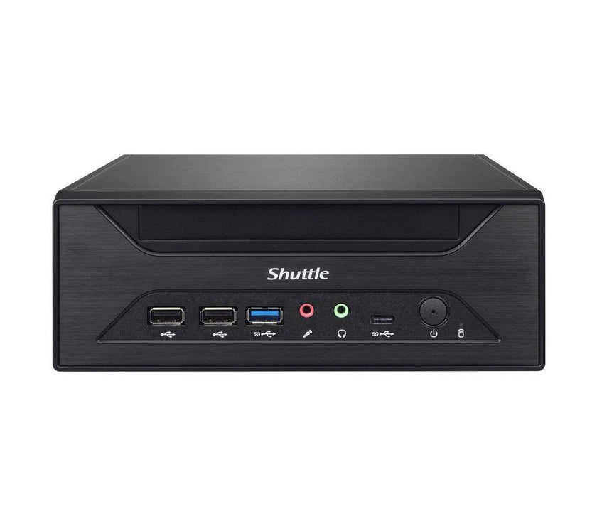 Shuttle XPC slim XH610 Barebone System - Mini PC - Socket LGA-1700 - 1 x Processor Support - Intel H610 Express Chip - 64 GB DDR4 SDRAM DDR4-3200/PC4-25600 Maximum RAM Support - 2 Total Memory Slots -