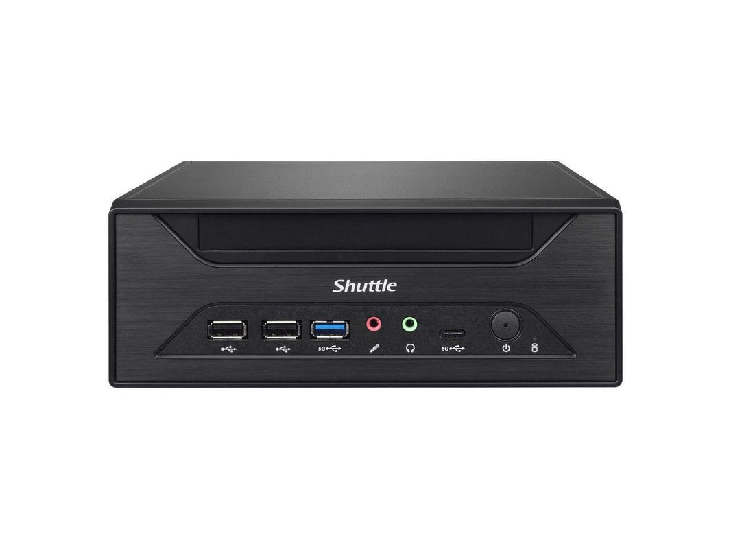 Shuttle XPC slim XH610 Barebone System - Mini PC - Socket LGA-1700 - 1 x Processor Support - Intel H610 Express Chip - 64 GB DDR4 SDRAM DDR4-3200/PC4-25600 Maximum RAM Support - 2 Total Memory Slots -