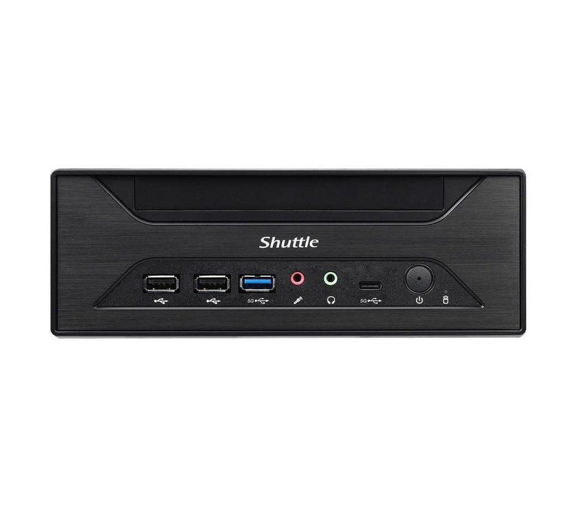 Shuttle XPC slim XH610 Barebone System - Mini PC - Socket LGA-1700 - 1 x Processor Support - Intel H610 Express Chip - 64 GB DDR4 SDRAM DDR4-3200/PC4-25600 Maximum RAM Support - 2 Total Memory Slots -