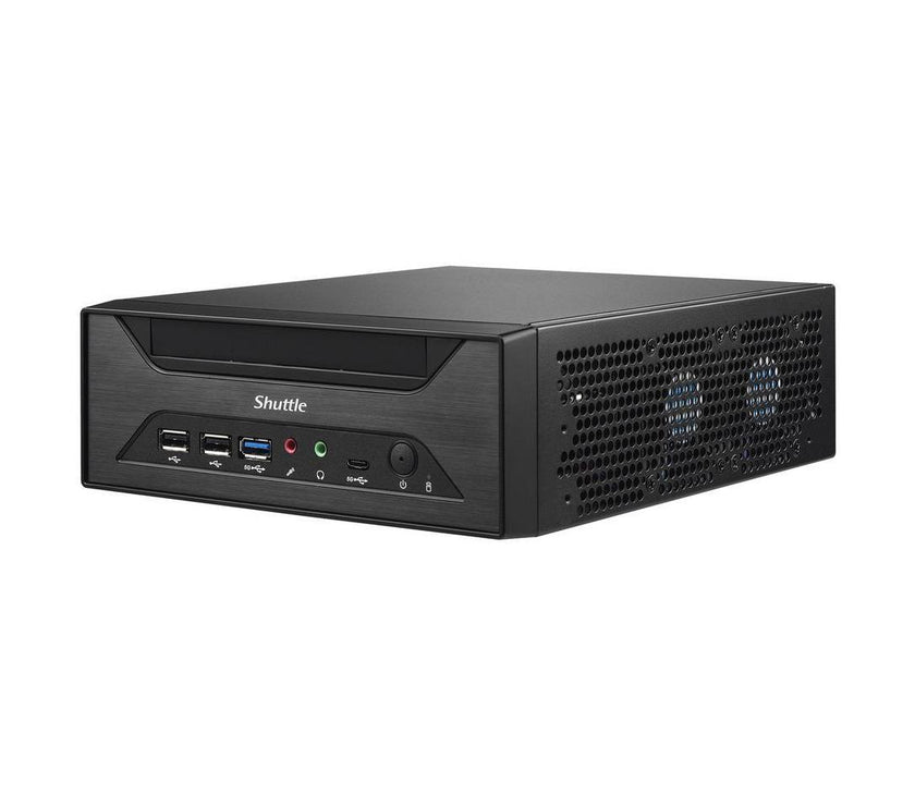 Shuttle XPC slim XH610 Barebone System - Mini PC - Socket LGA-1700 - 1 x Processor Support - Intel H610 Express Chip - 64 GB DDR4 SDRAM DDR4-3200/PC4-25600 Maximum RAM Support - 2 Total Memory Slots -