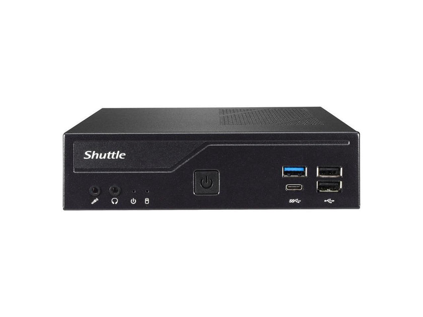 Shuttle XPC slim DH610 Barebone System - Slim PC - Socket LGA-1700 - 1 x Processor Support - Intel H610 Chip - 64 GB DDR4 SDRAM DDR4-3200/PC4-25600 Maximum RAM Support - 2 Total Memory Slots - Serial