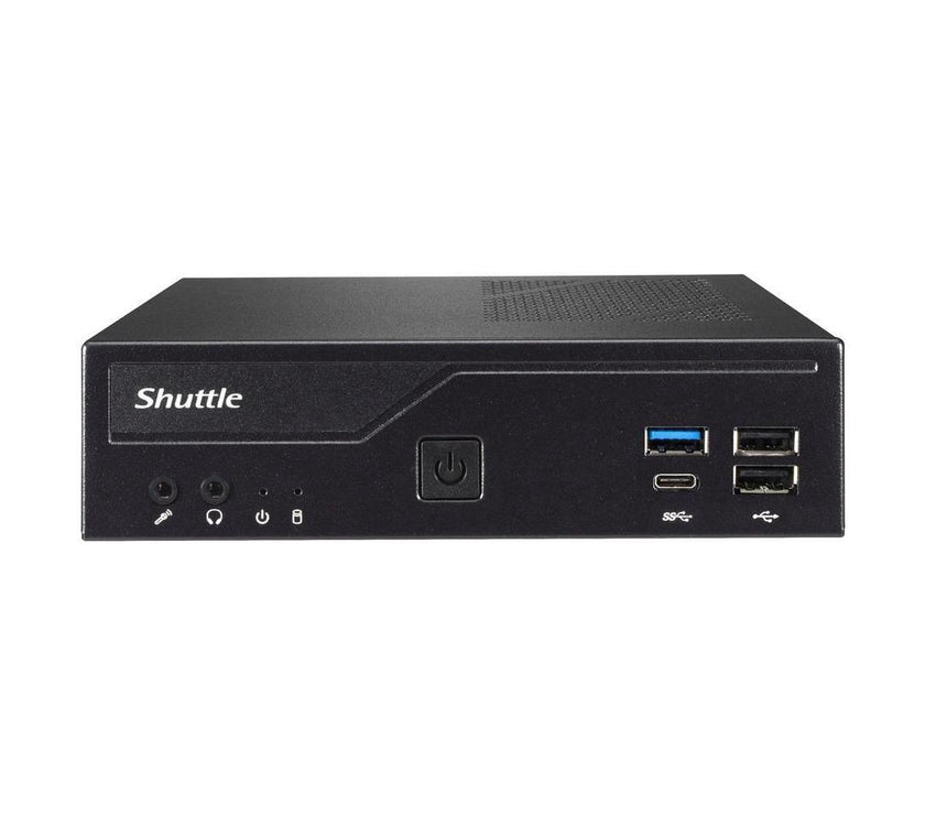 Shuttle XPC slim DH610 Barebone System - Slim PC - Socket LGA-1700 - 1 x Processor Support - Intel H610 Chip - 64 GB DDR4 SDRAM DDR4-3200/PC4-25600 Maximum RAM Support - 2 Total Memory Slots - Serial