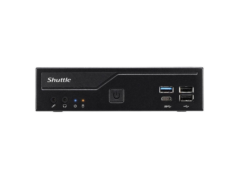 Shuttle XPC slim DH610 Barebone System - Slim PC - Socket LGA-1700 - 1 x Processor Support - Intel H610 Chip - 64 GB DDR4 SDRAM DDR4-3200/PC4-25600 Maximum RAM Support - 2 Total Memory Slots - Serial