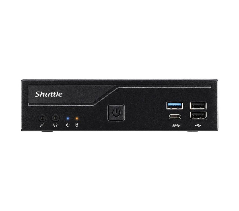 Shuttle XPC slim DH610 Barebone System - Slim PC - Socket LGA-1700 - 1 x Processor Support - Intel H610 Chip - 64 GB DDR4 SDRAM DDR4-3200/PC4-25600 Maximum RAM Support - 2 Total Memory Slots - Serial